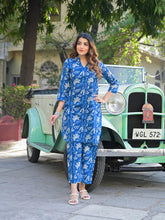 Blue floral co-ord set